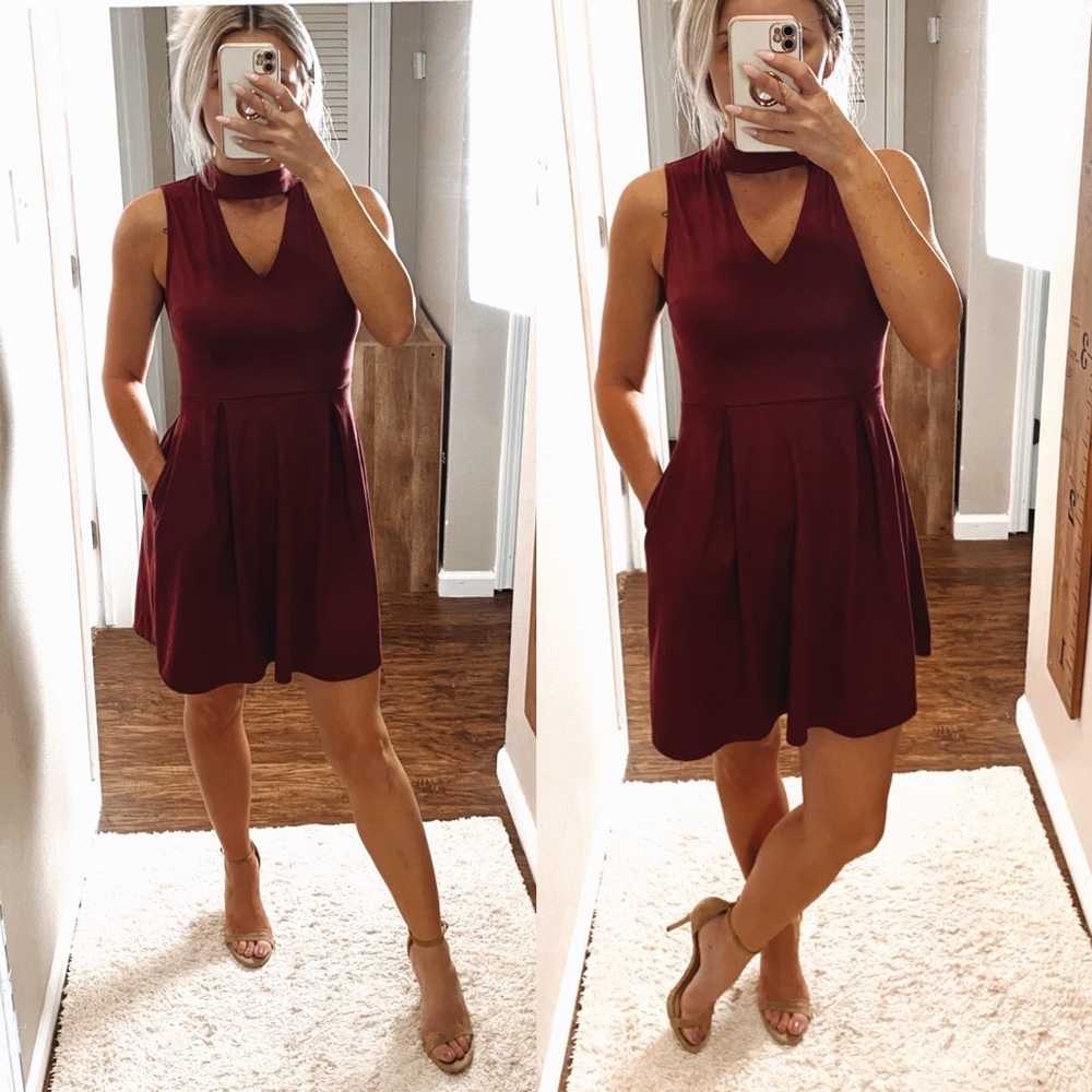 J. Roberts Faux Sueded Pocket Dress size Small - Picture 2 of 8